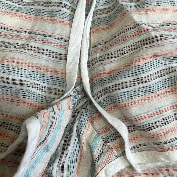 Athleta Jacquard Sandbar Shortie Linen Shorts Size 6 Small Beach Summer Pool EUC - Picture 6 of 10